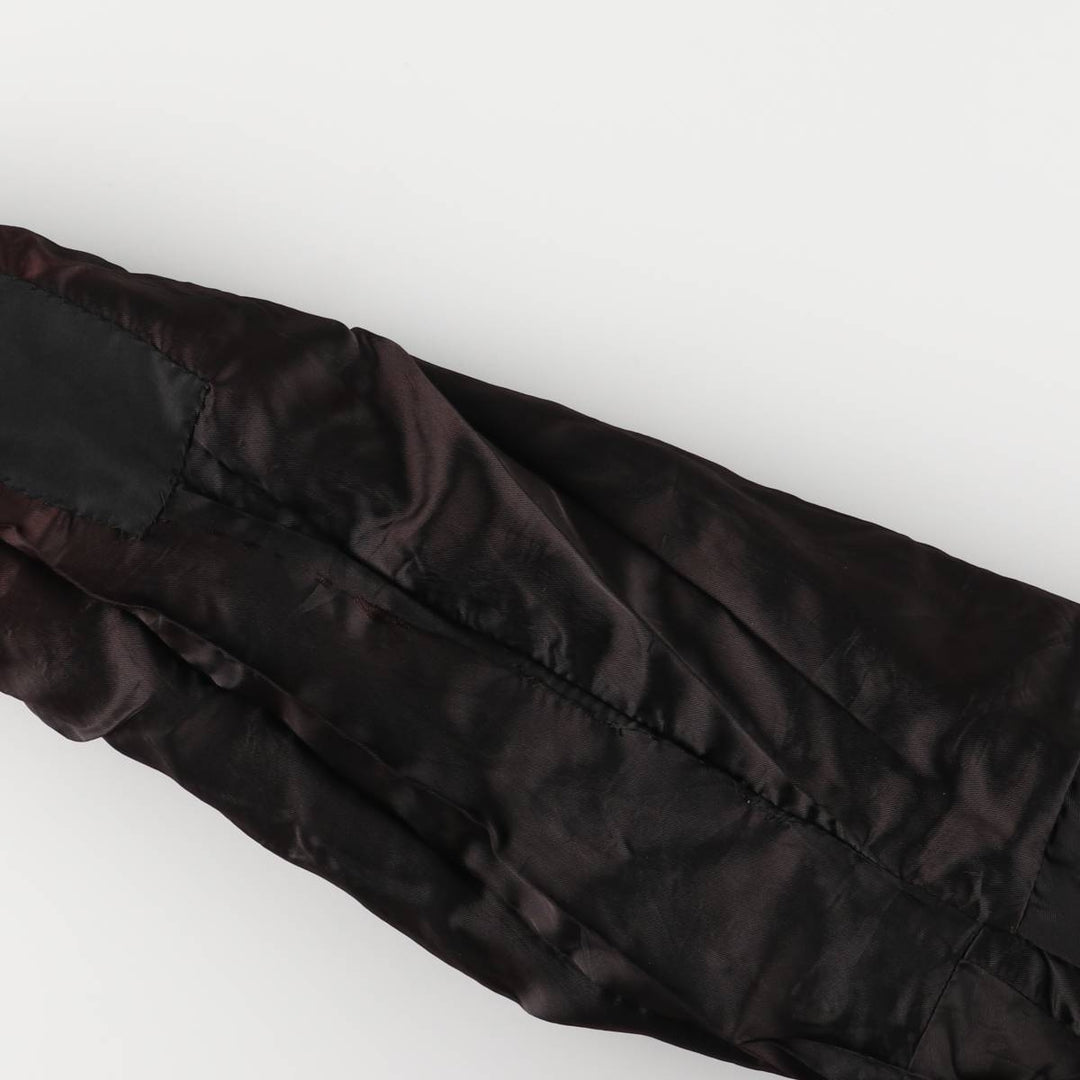 MEMBERS ONLY Men's Leather Blouson, Size M, Vintage genuine leather black type Vintage Second Hand