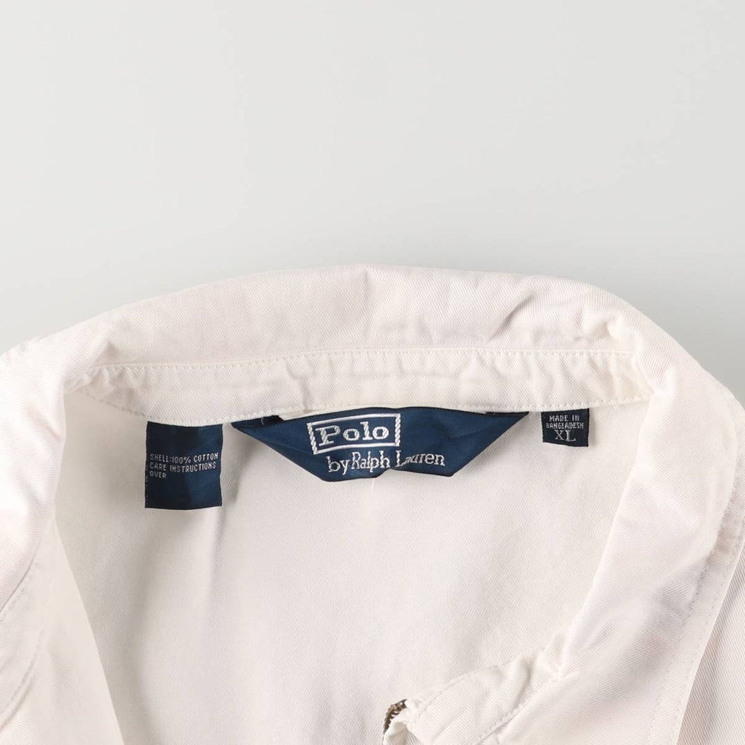 Ralph Lauren POLO by Ralph Lauren Swing Top Sports Jacket Men's XL cotton white type Vintage Second Hand