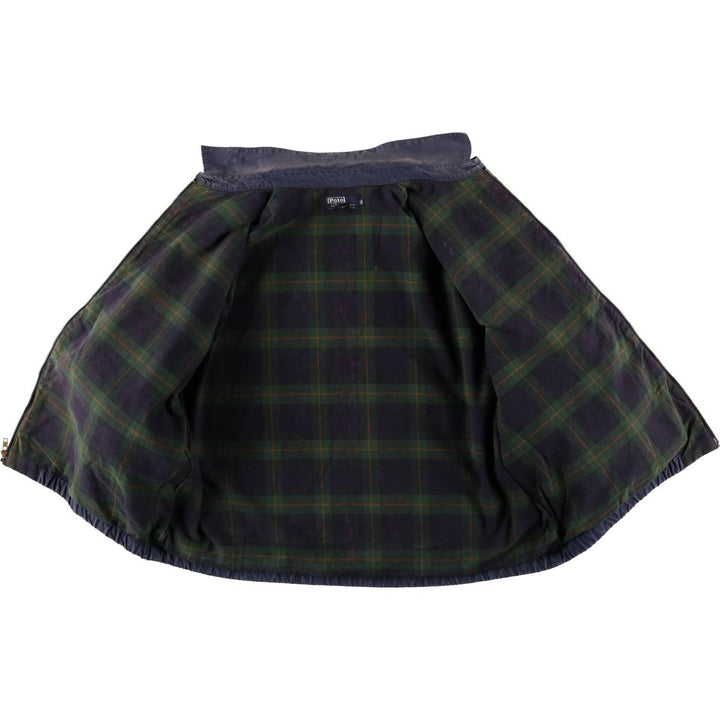 90'S Ralph Lauren POLO by Ralph Lauren Swing Top Sports Jacket Made in USA Men's XL cotton navy blue type Vintage Second Hand