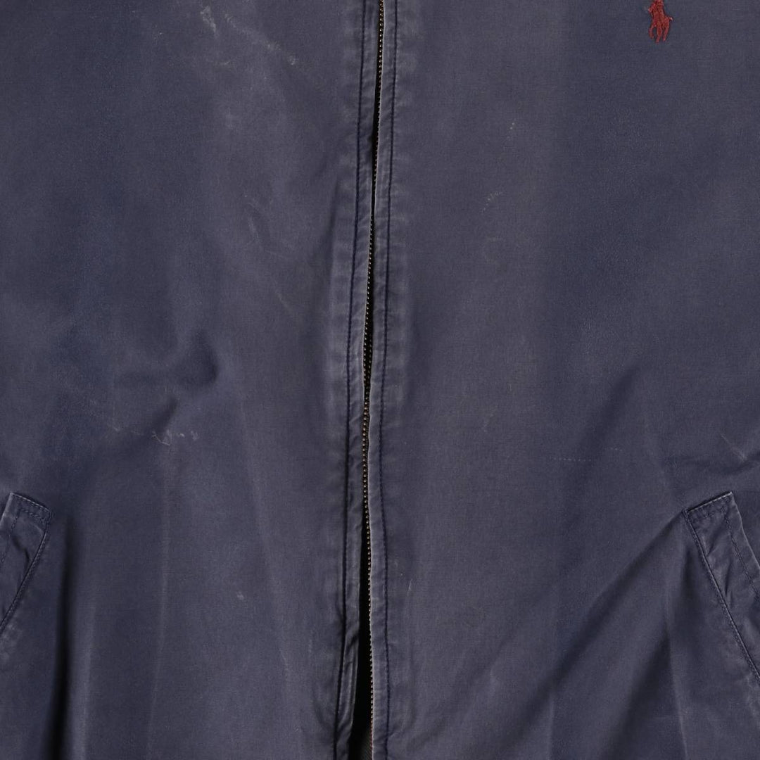 90'S Ralph Lauren POLO by Ralph Lauren Swing Top Sports Jacket Made in USA Men's XL cotton navy blue type Vintage Second Hand