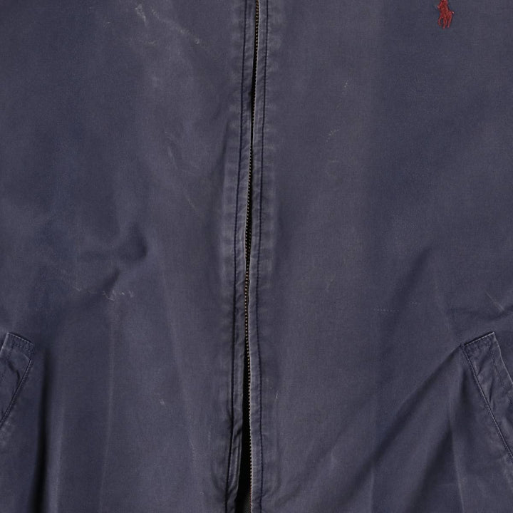 90'S Ralph Lauren POLO by Ralph Lauren Swing Top Sports Jacket Made in USA Men's XL cotton navy blue type Vintage Second Hand