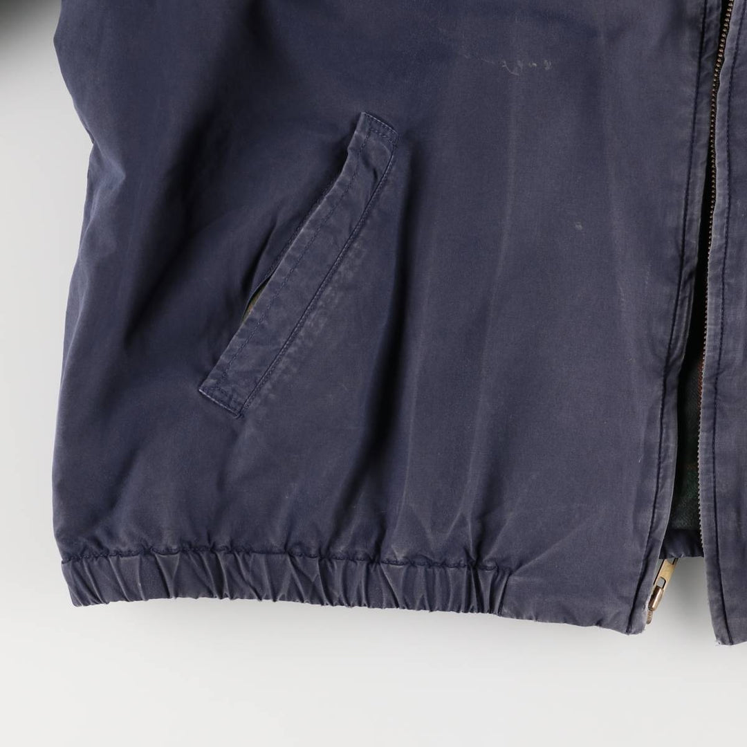 90'S Ralph Lauren POLO by Ralph Lauren Swing Top Sports Jacket Made in USA Men's XL cotton navy blue type Vintage Second Hand