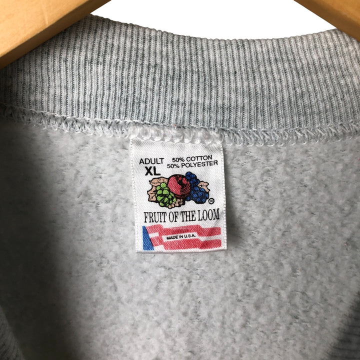 90'S Fruit of the Loom Chicago White Sox Looney Tunes Print Sweatshirt, Men's XL cotton gray type Vintage Second Hand