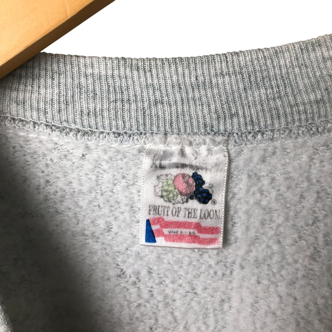 90'S Fruit of the Loom NFL Dallas Cowboys Print Sweatshirt, Made in USA cotton gray type Vintage Second Hand