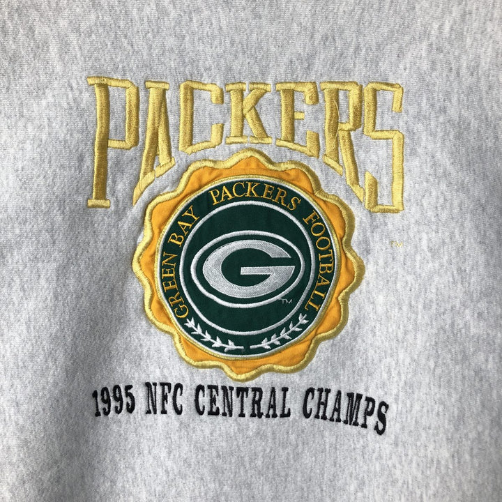 90'S LEGENDS NFL GREEN BAY PACKERS Sweatshirt, Made in USA, Men's Size XL unclear gray type Vintage Second Hand