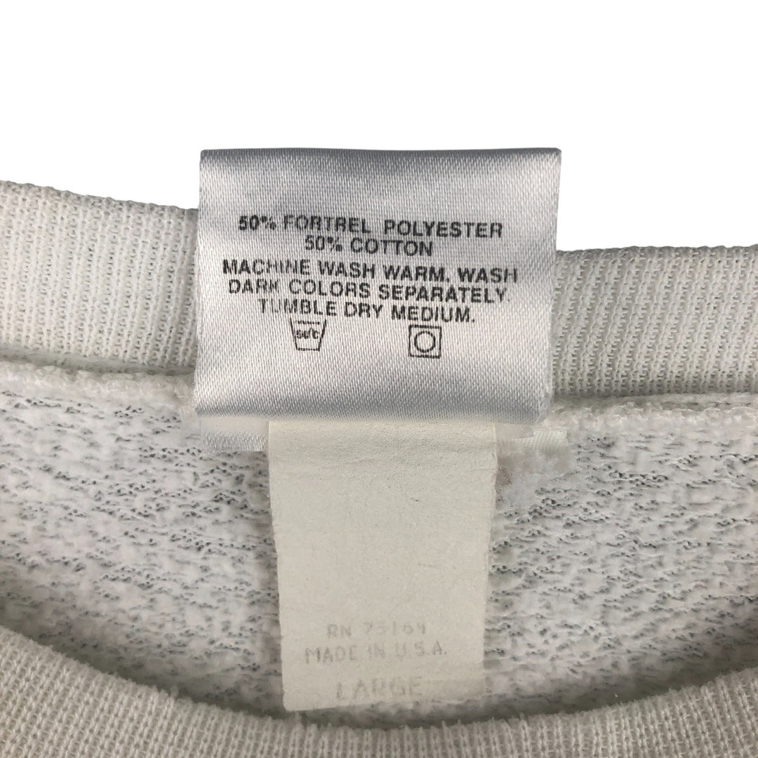 PLANET HOLLYWOOD Advertising Sweatshirt, Made in USA, Men's Size L cotton white type Vintage Second Hand
