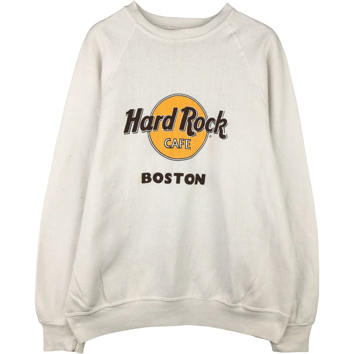 Hard Rock Cafe Advertising Sweatshirt, Made in USA, X-LARGE, Men's XL cotton white type Vintage Second Hand