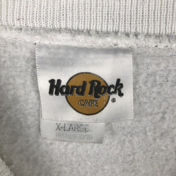 Hard Rock Cafe Advertising Sweatshirt, Made in USA, X-LARGE, Men's XL cotton white type Vintage Second Hand