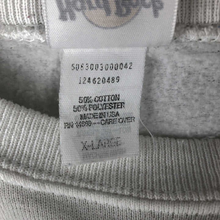 Hard Rock Cafe Advertising Sweatshirt, Made in USA, X-LARGE, Men's XL cotton white type Vintage Second Hand