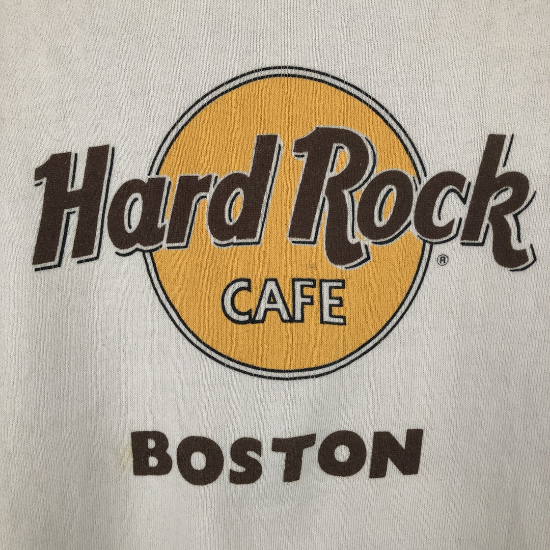 Hard Rock Cafe Advertising Sweatshirt, Made in USA, X-LARGE, Men's XL cotton white type Vintage Second Hand