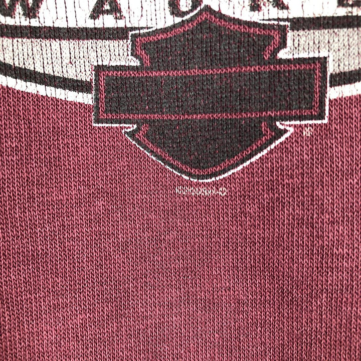 2000'S Harley-Davidson Eagle Pattern Advertising Sweatshirt, Men's XL unclear Red type red-purple Vintage Second Hand