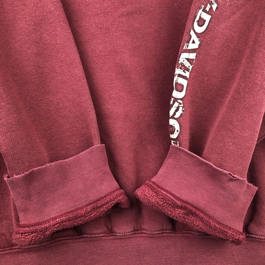 2000'S Harley-Davidson Eagle Pattern Advertising Sweatshirt, Men's XL unclear Red type red-purple Vintage Second Hand