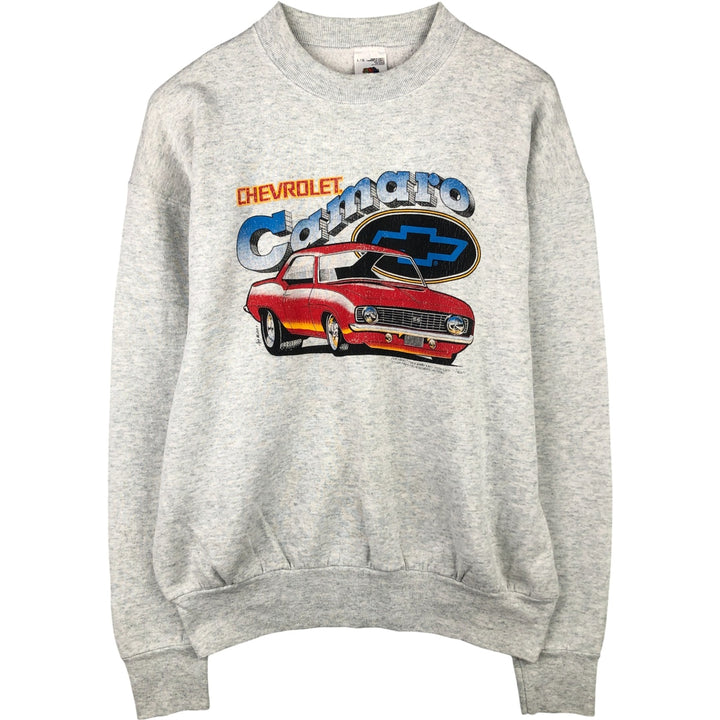 90'S Fruit of the Loom advertising sweatshirt, Made in Canada, Men's size L cotton pale white type Vintage Second Hand