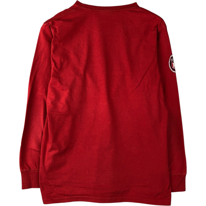 Vintage 90'S Ralph Lauren Polo Jeans Company long-sleeved T-shirt, men's size XL cotton red type Vintage Second Hand