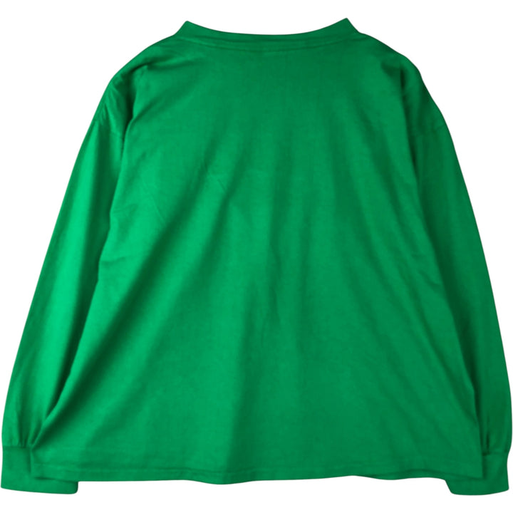 Long T-shirt, Men's XXL cotton green type Vintage Second Hand