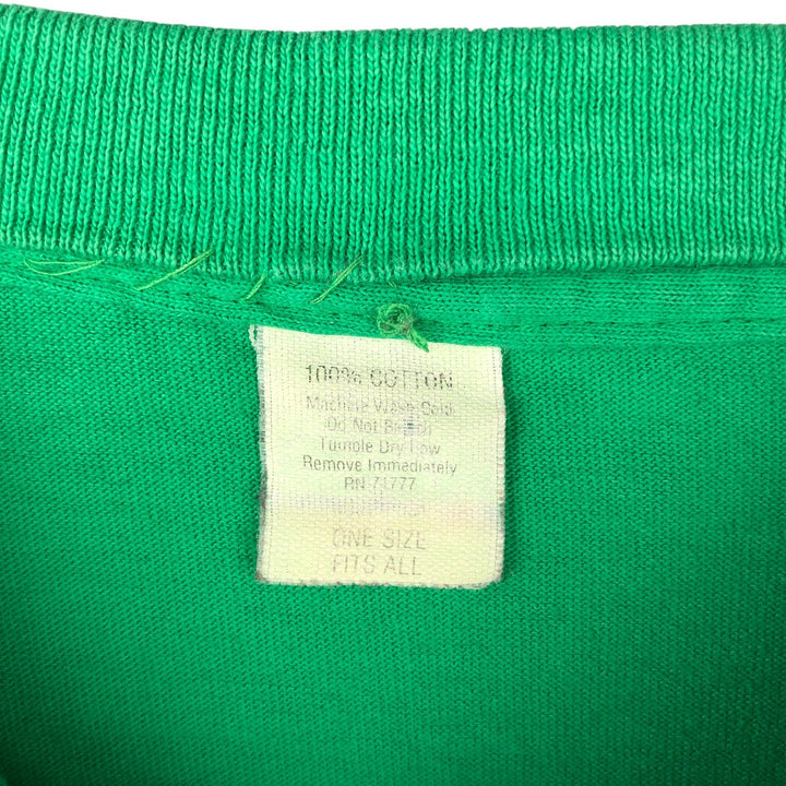 Long T-shirt, Men's XXL cotton green type Vintage Second Hand