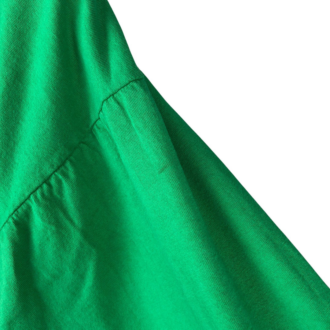 Long T-shirt, Men's XXL cotton green type Vintage Second Hand
