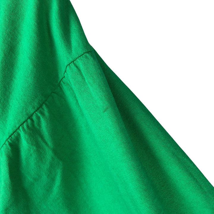 Long T-shirt, Men's XXL cotton green type Vintage Second Hand
