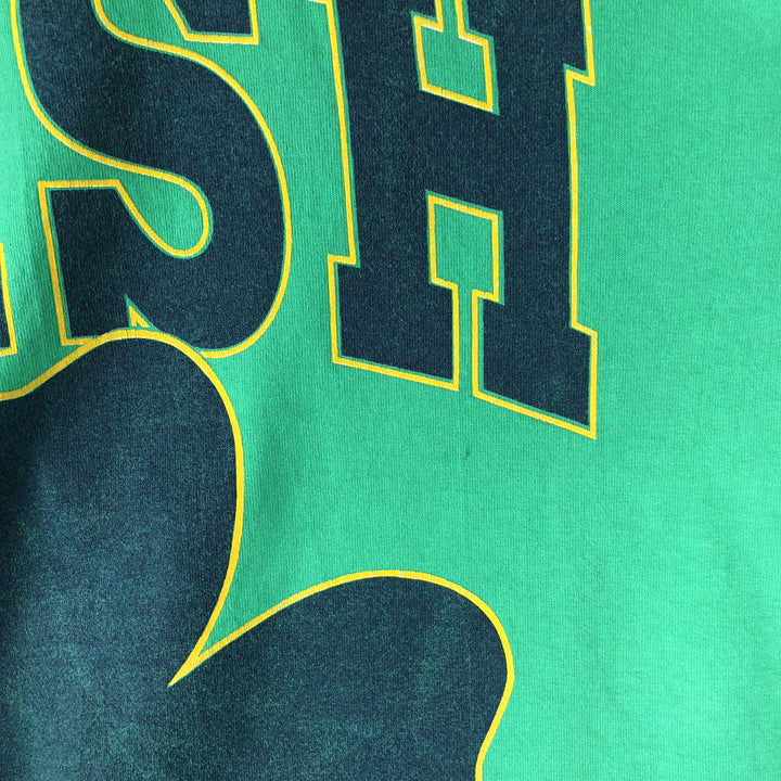 Long T-shirt, Men's XXL cotton green type Vintage Second Hand