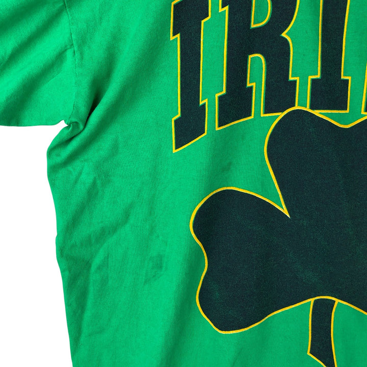 Long T-shirt, Men's XXL cotton green type Vintage Second Hand