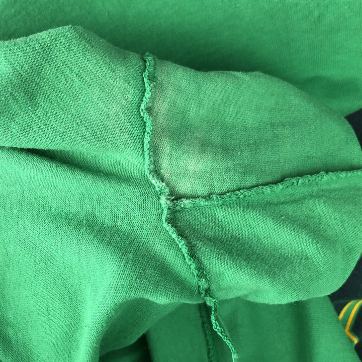 Long T-shirt, Men's XXL cotton green type Vintage Second Hand