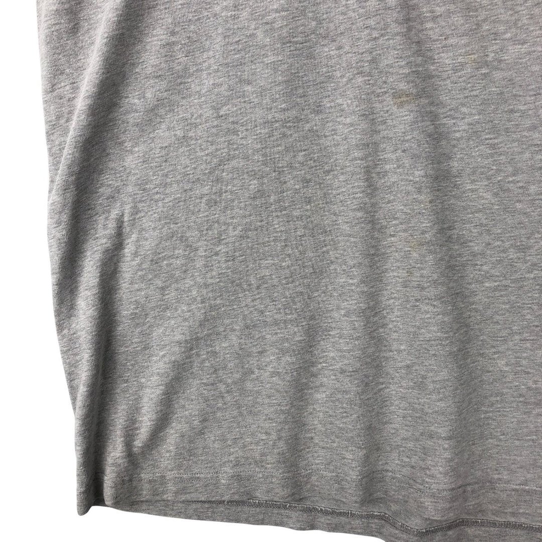 Ralph Lauren Polo Jeans Company V-neck long-sleeved T-shirt, men's size XL cotton gray type Vintage Second Hand