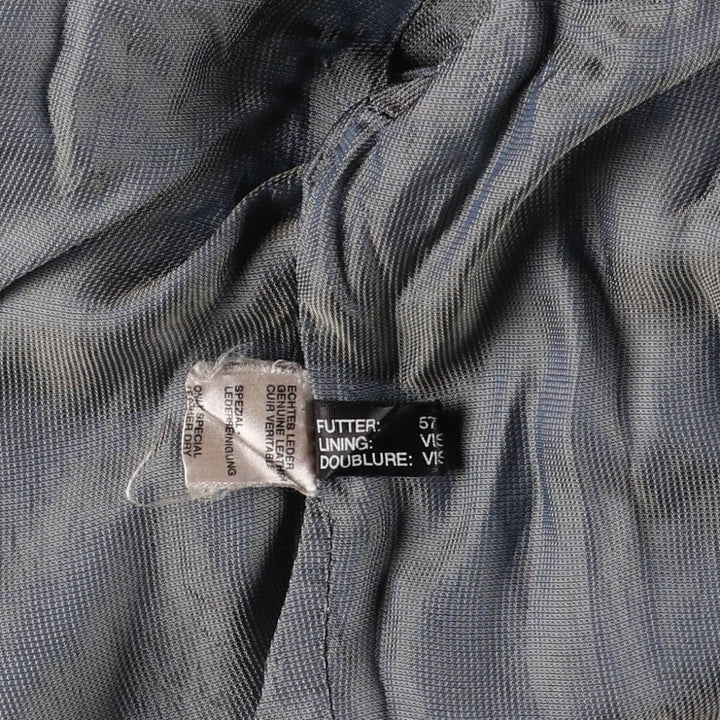 STRIWA LEATHER Suede Leather Blouson (Men's XXXXL) Genuine Leather Suede Leather black type Vintage Second Hand