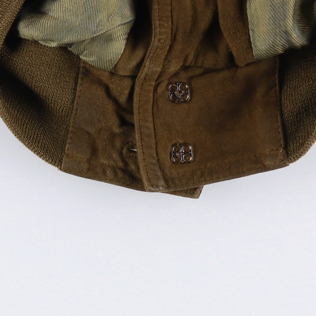 STRIWA Suede Leather Jacket, Men's Size XL Genuine Leather Suede Leather brown type Vintage Second Hand