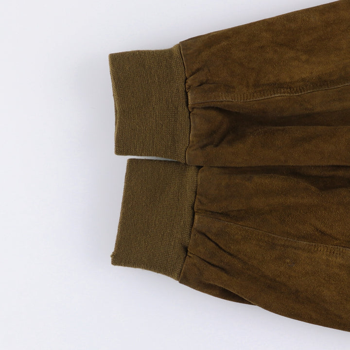 STRIWA Suede Leather Jacket, Men's Size XL Genuine Leather Suede Leather brown type Vintage Second Hand