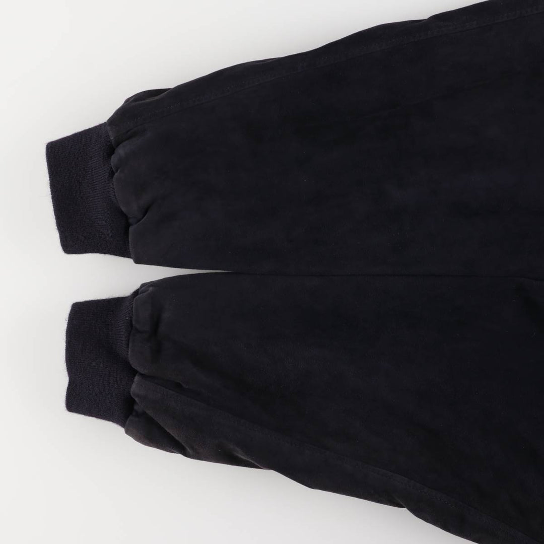 Oversized S and A suede leather jacket, men's size XXXL Genuine Leather Suede Leather navy blue type Vintage Second Hand