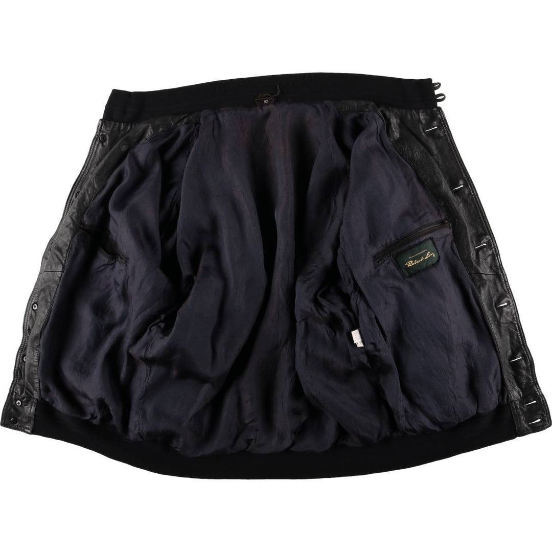 Robert Ley suede leather jacket, men's size XXL unclear Charcoal Vintage Second Hand