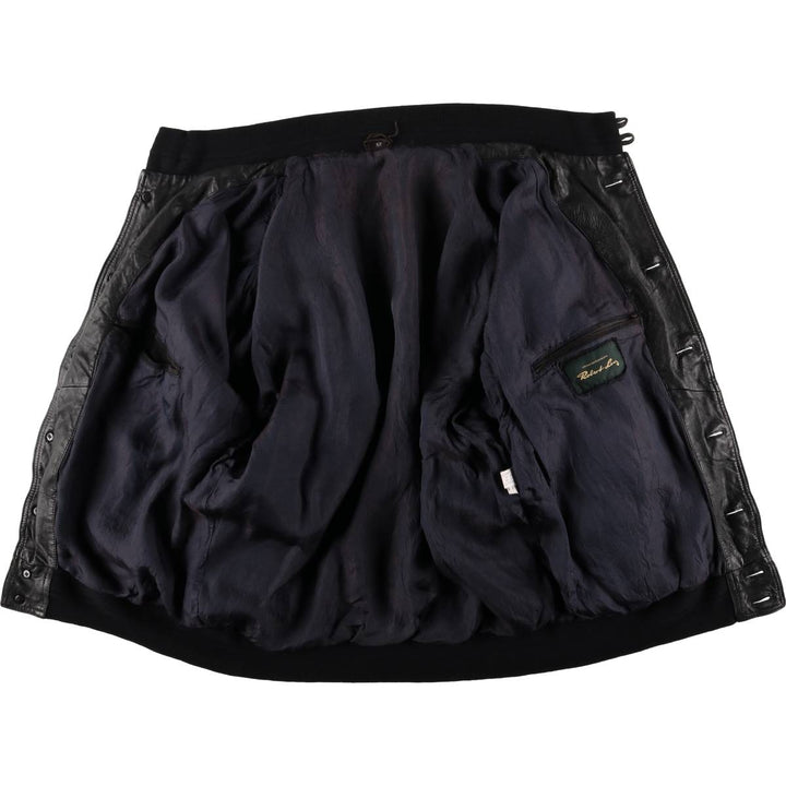 Robert Ley suede leather jacket, men's size XXL unclear Charcoal Vintage Second Hand