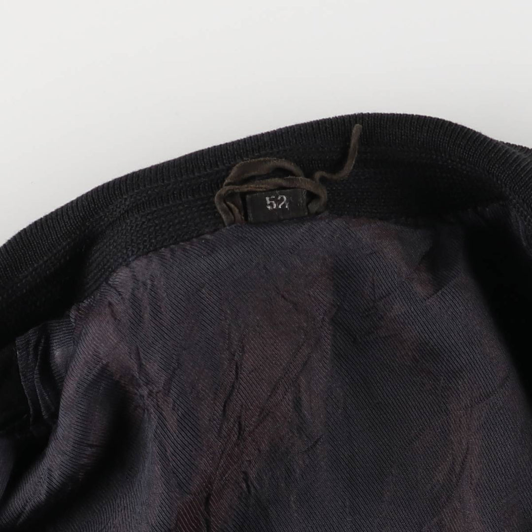 Robert Ley suede leather jacket, men's size XXL unclear Charcoal Vintage Second Hand