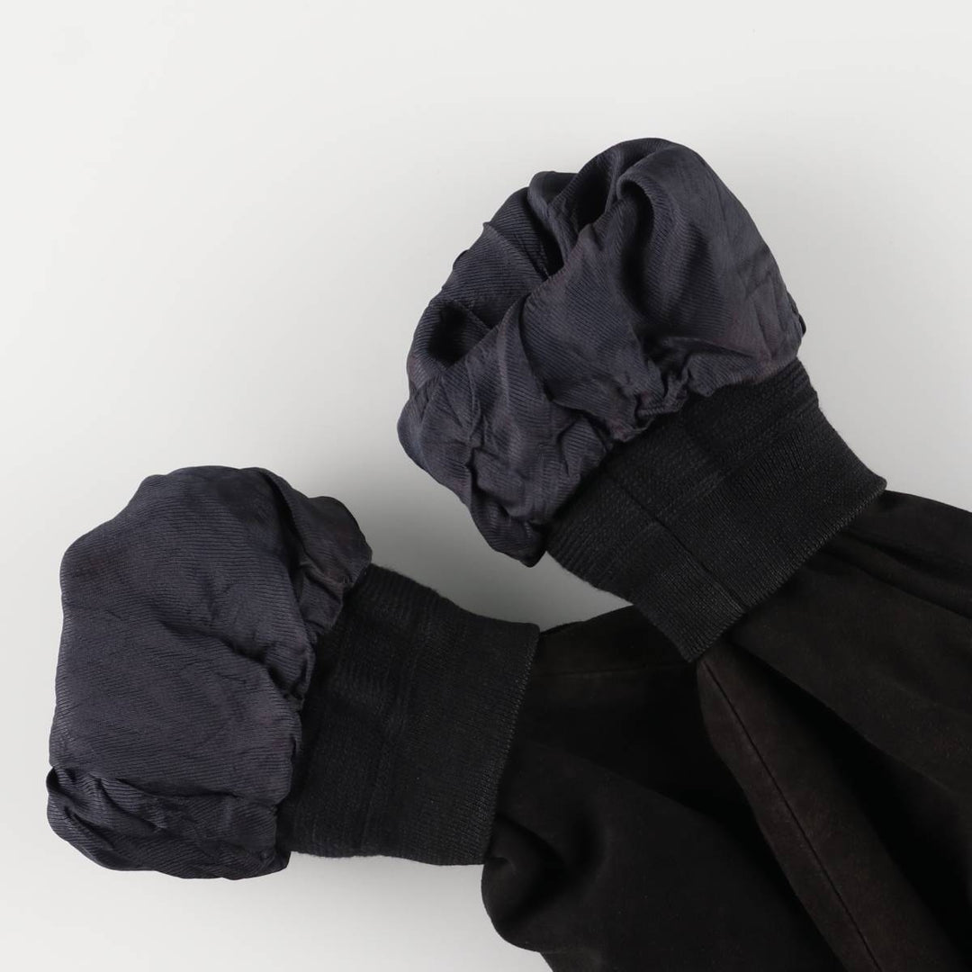 Robert Ley suede leather jacket, men's size XXL unclear Charcoal Vintage Second Hand