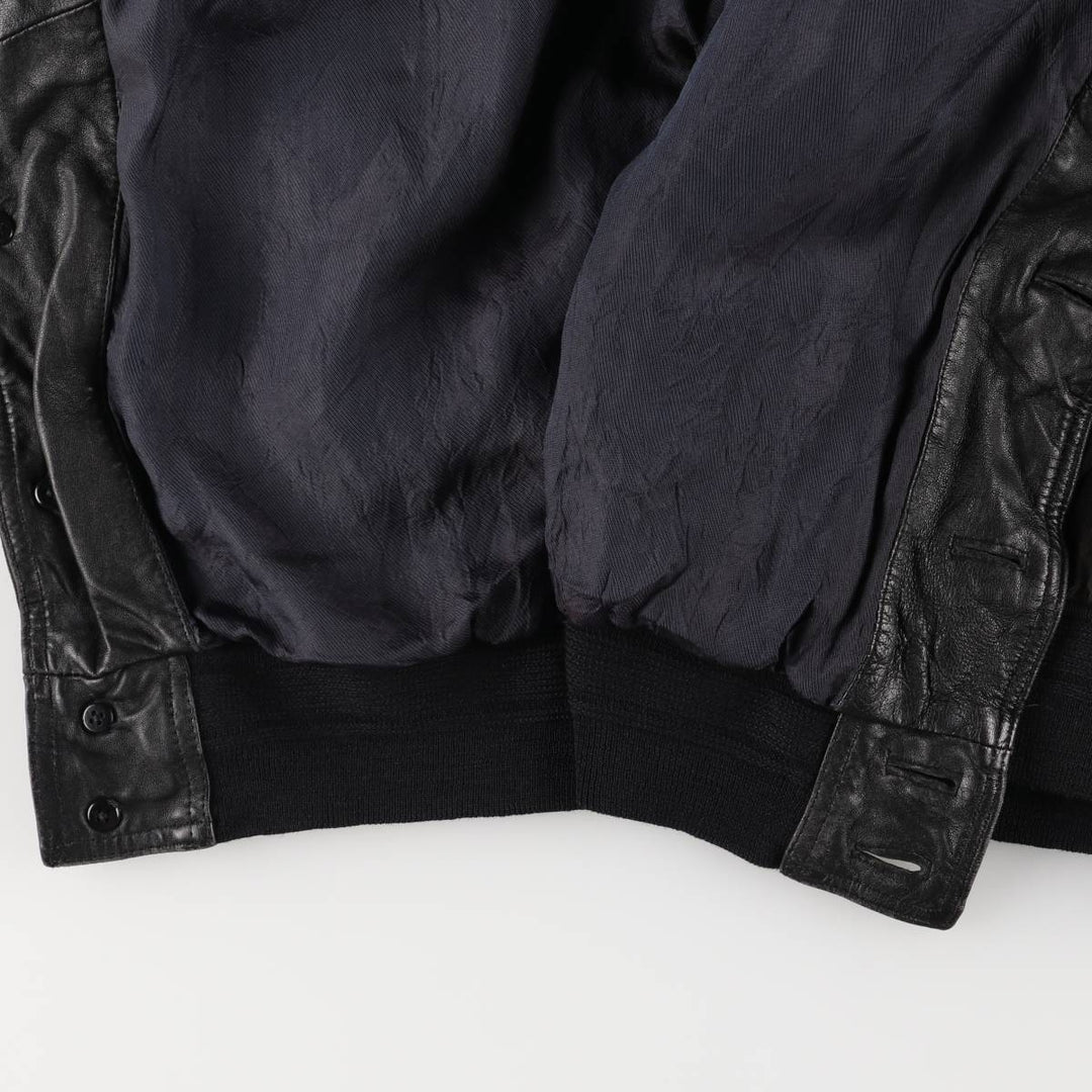 Robert Ley suede leather jacket, men's size XXL unclear Charcoal Vintage Second Hand