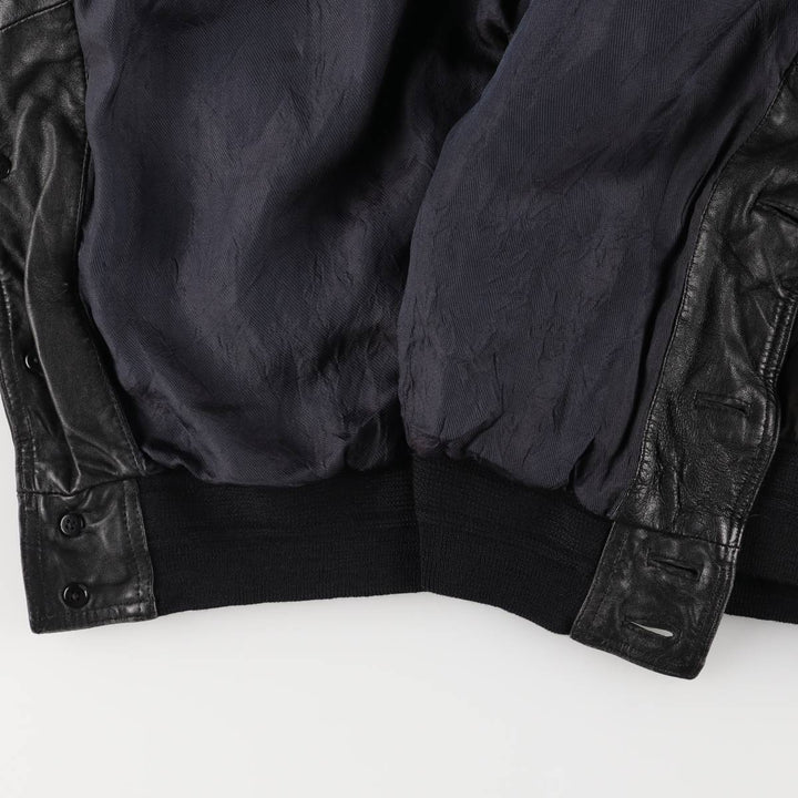 Robert Ley suede leather jacket, men's size XXL unclear Charcoal Vintage Second Hand