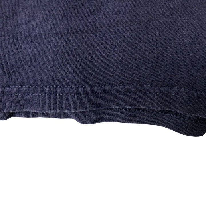 2000'S Eddie Bauer long-sleeved T-shirt, Made in USA, Men's Size L cotton navy blue type Vintage Second Hand