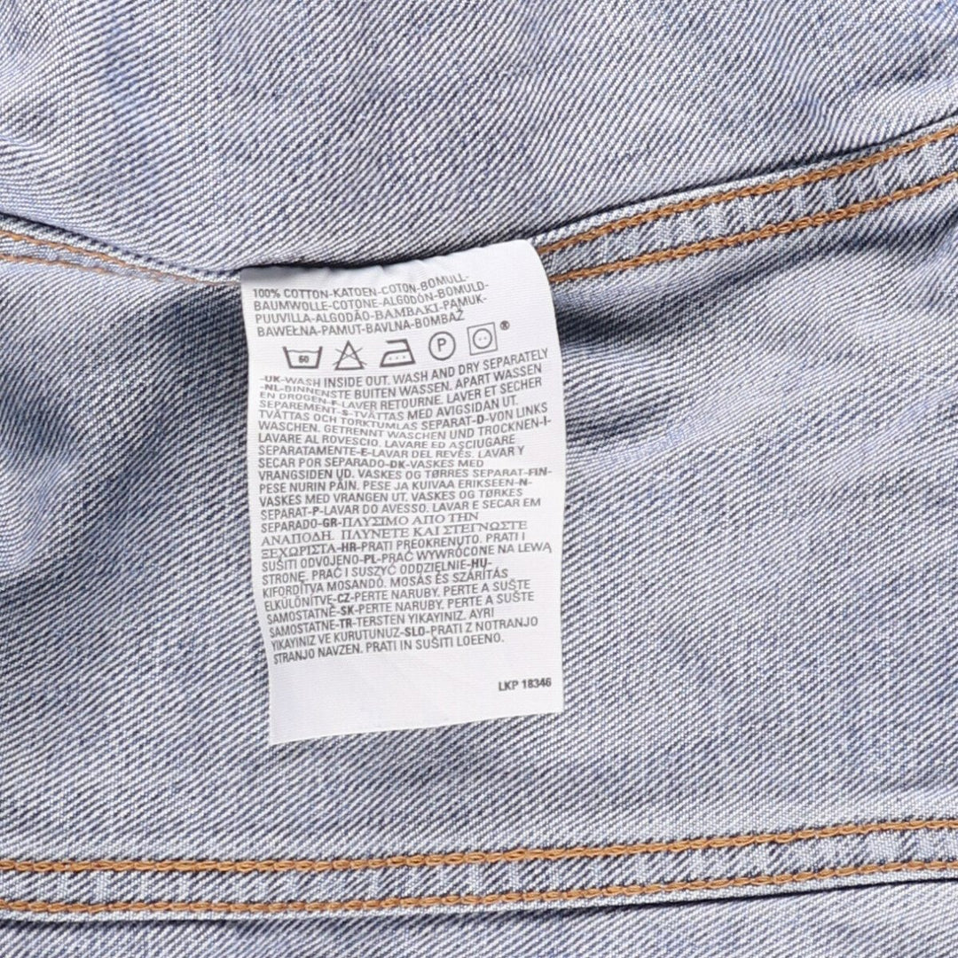 2000'S Levi's 70500-0414 Euro Model Denim Jacket, Men's Size L cotton blue type Vintage Second Hand