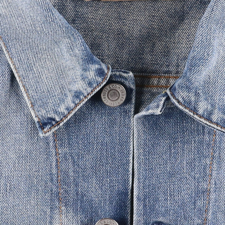 2000'S Levi's 72510-0006 Euro Model Denim Jacket, Men's Size L cotton blue type Vintage Second Hand