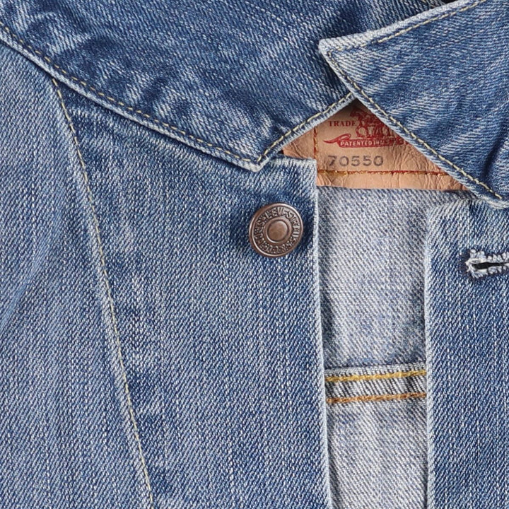 Levi's 70550-0439 Euro Model Denim Jacket, G-Jean, Men's Size L cotton blue type Vintage Second Hand