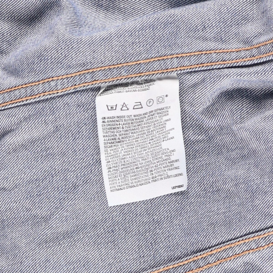 2000'S Levi's 70500-0485 Euro Model Denim Jacket, Men's Size L cotton blue type Vintage Second Hand