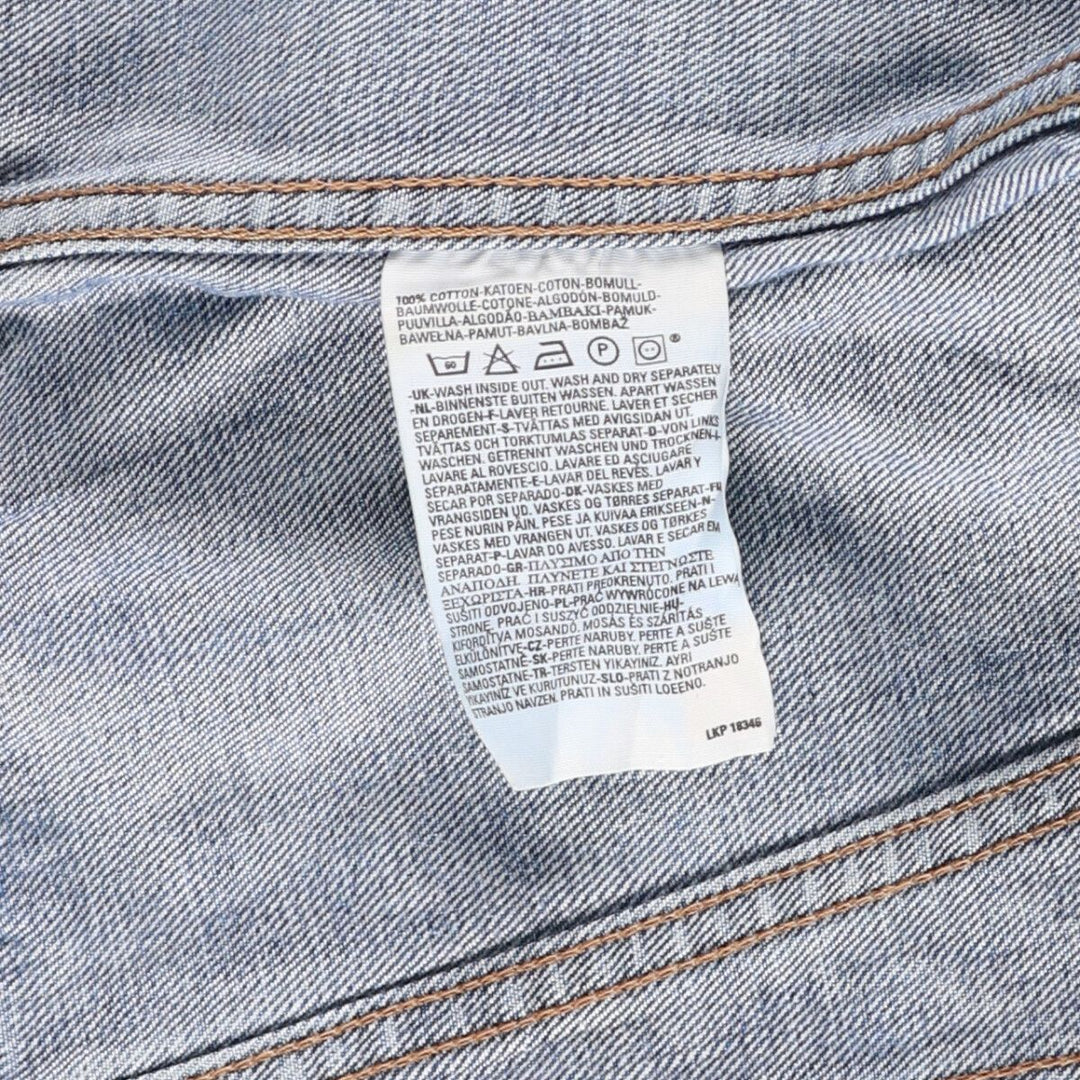 2000'S Levi's 70500-0401 Euro Model Denim Jacket, Men's Size XL cotton blue type Vintage Second Hand