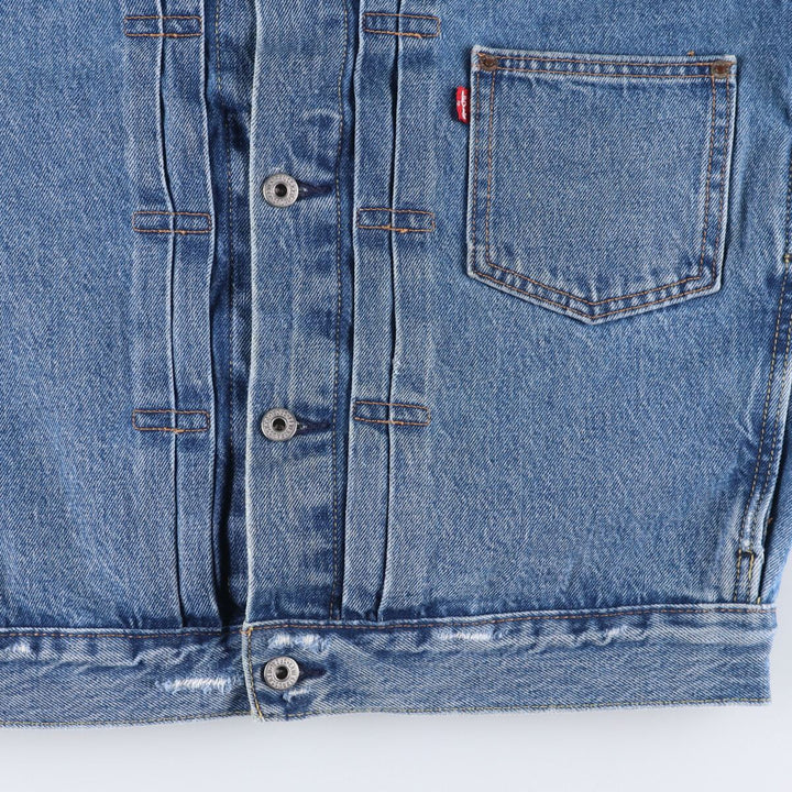Levi's denim jacket, men's size S cotton blue type Vintage Second Hand