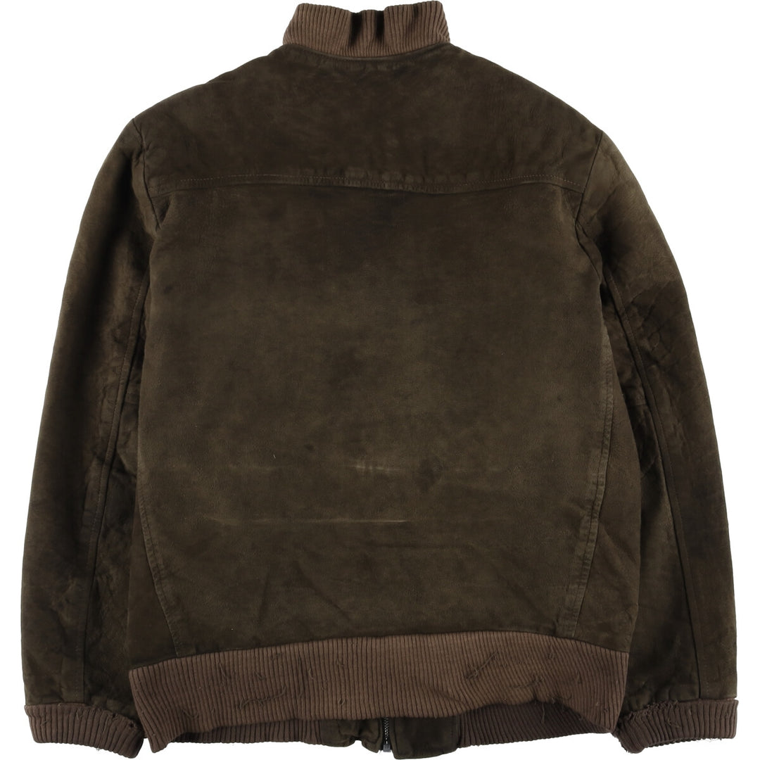 Vintage 1970'S Brimaco suede leather jacket, size L, men's unclear brown type Vintage Second Hand