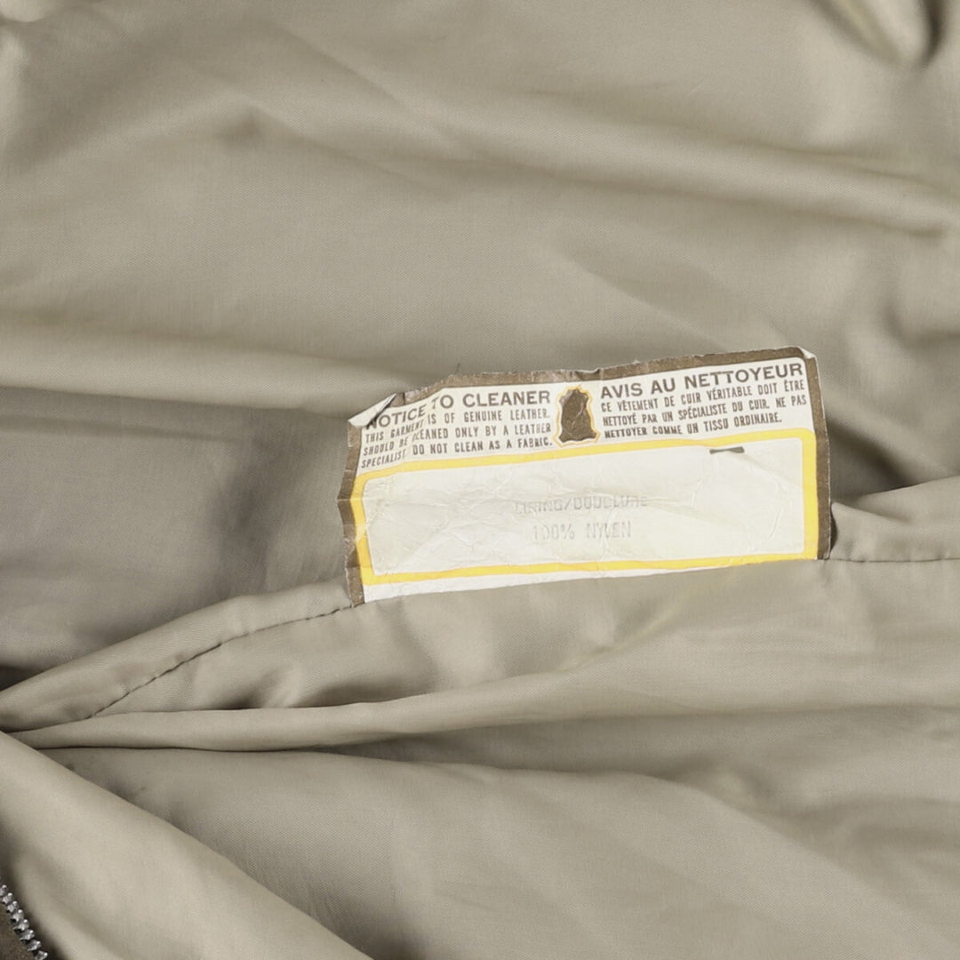 Vintage 1970'S Brimaco suede leather jacket, size L, men's unclear brown type Vintage Second Hand