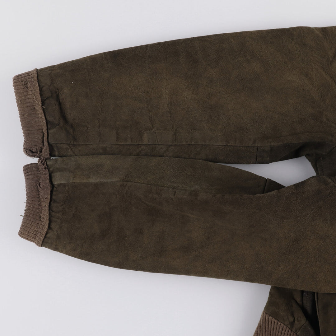 Vintage 1970'S Brimaco suede leather jacket, size L, men's unclear brown type Vintage Second Hand