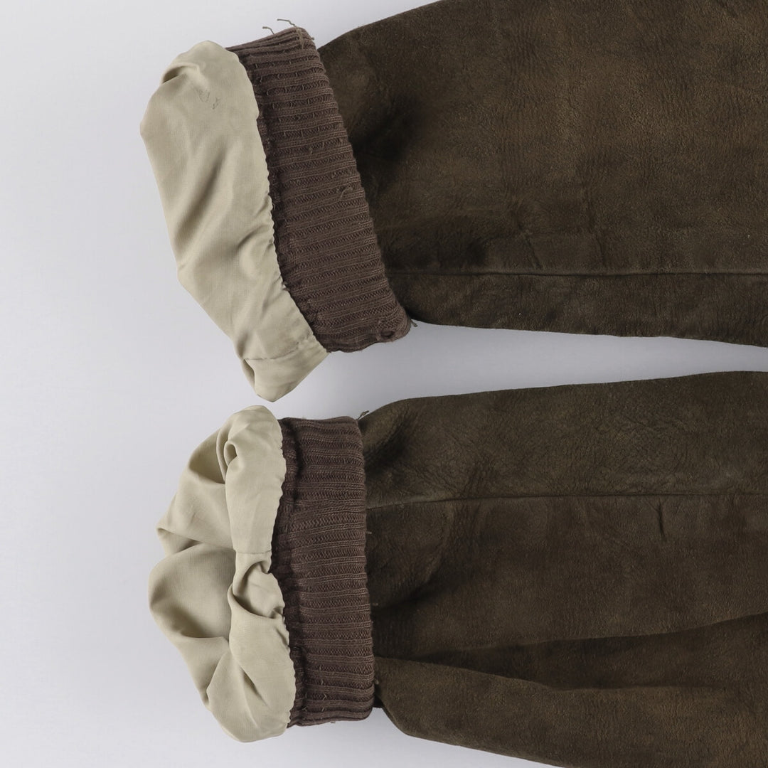 Vintage 1970'S Brimaco suede leather jacket, size L, men's unclear brown type Vintage Second Hand