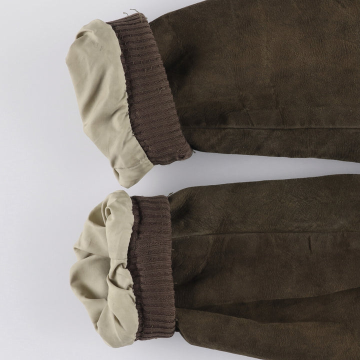 Vintage 1970'S Brimaco suede leather jacket, size L, men's unclear brown type Vintage Second Hand