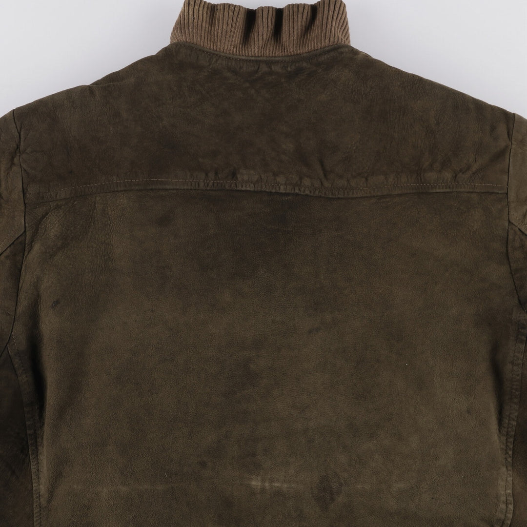 Vintage 1970'S Brimaco suede leather jacket, size L, men's unclear brown type Vintage Second Hand