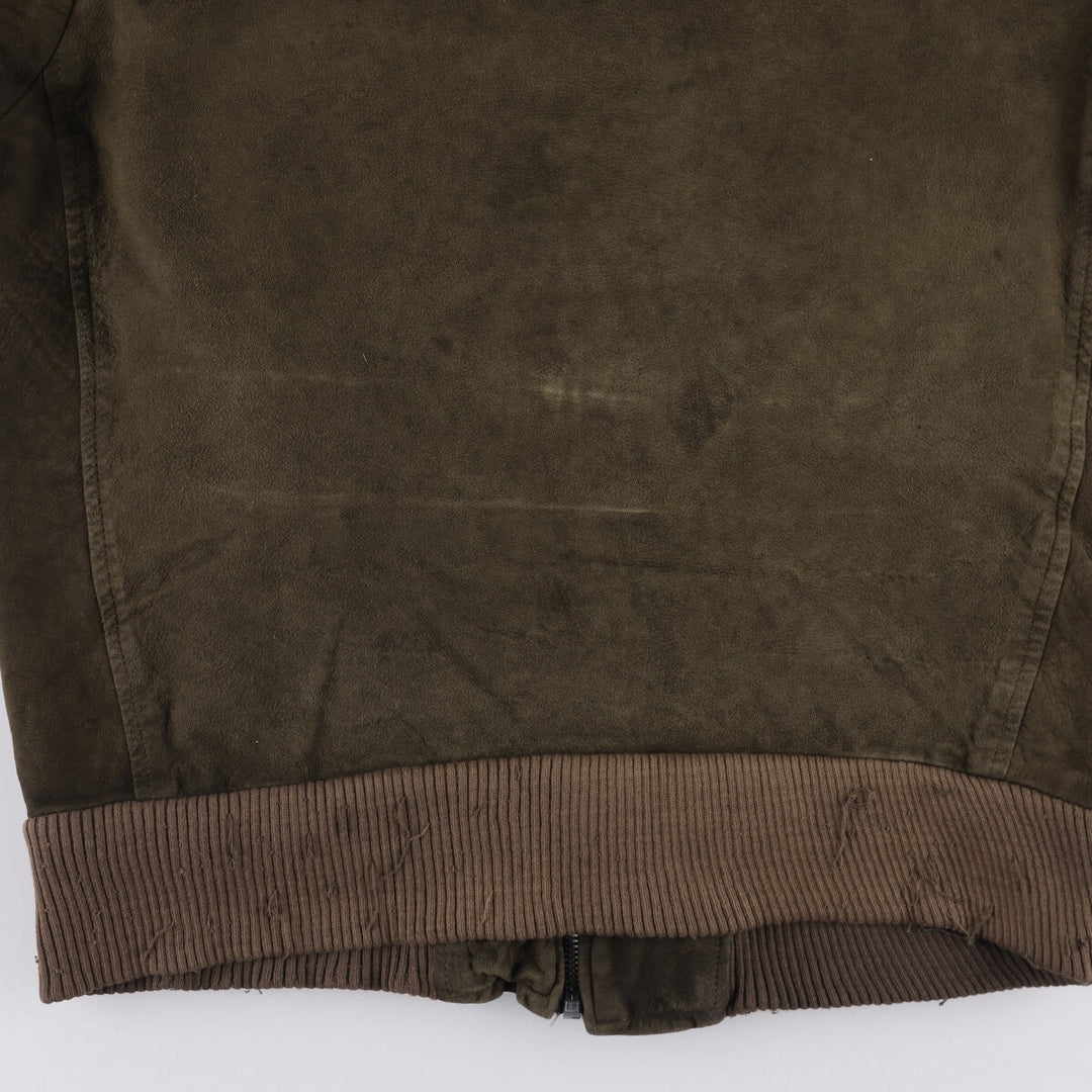 Vintage 1970'S Brimaco suede leather jacket, size L, men's unclear brown type Vintage Second Hand